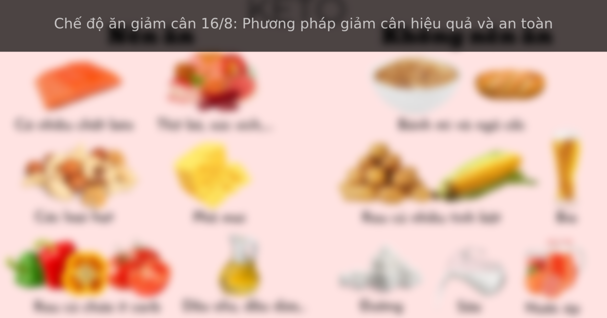 che do an giam can 16 8 phuong phap giam can hieu qua va an toan